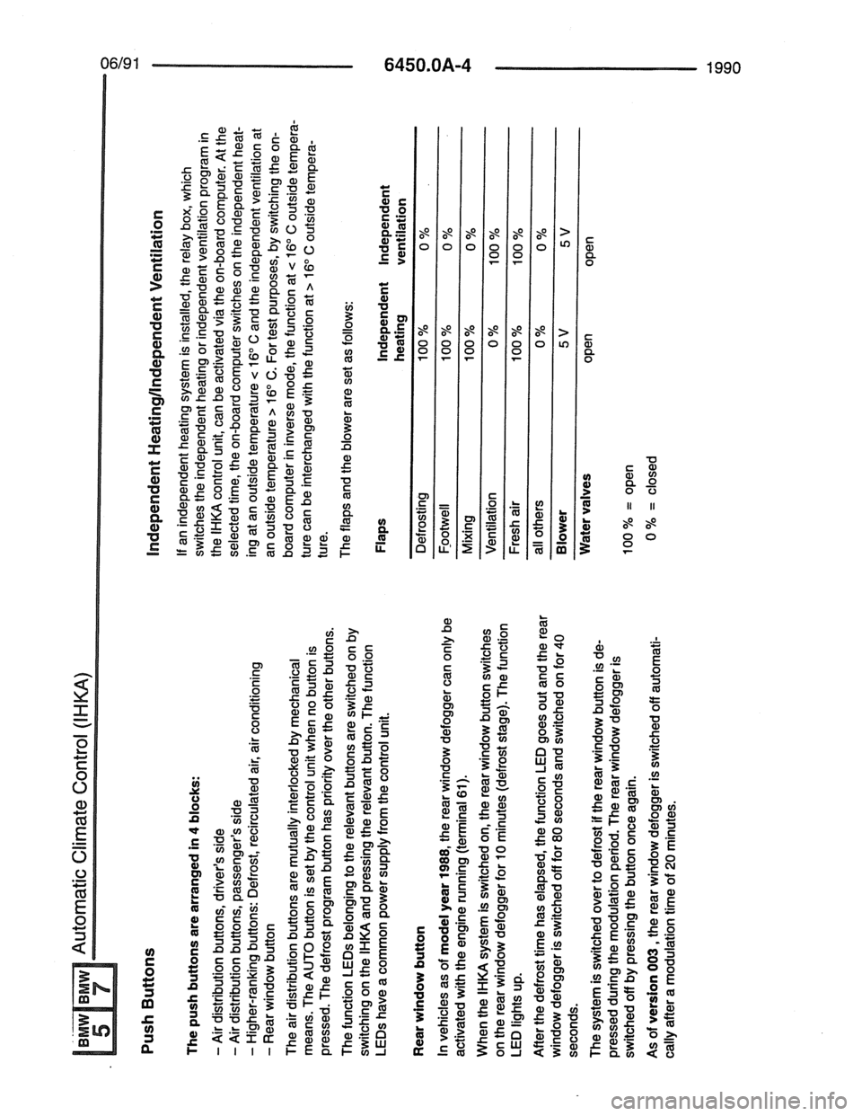 BMW 7 SERIES 1988 E32 Electrical Troubleshooting Manual 
