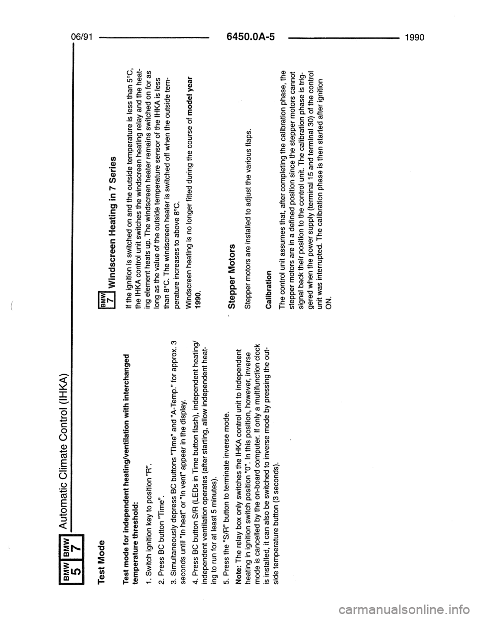 BMW 7 SERIES 1988 E32 Electrical Troubleshooting Manual 