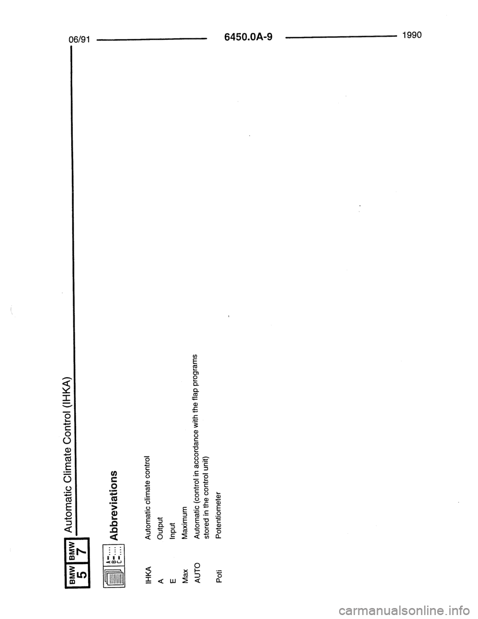 BMW 7 SERIES 1988 E32 Electrical Troubleshooting Manual 