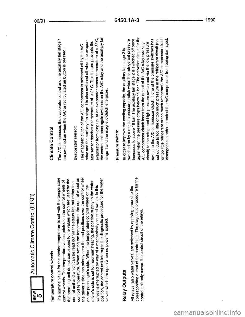 BMW 7 SERIES 1988 E32 Electrical Troubleshooting Manual 