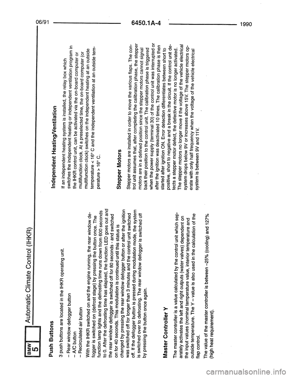 BMW 7 SERIES 1988 E32 Electrical Troubleshooting Manual 