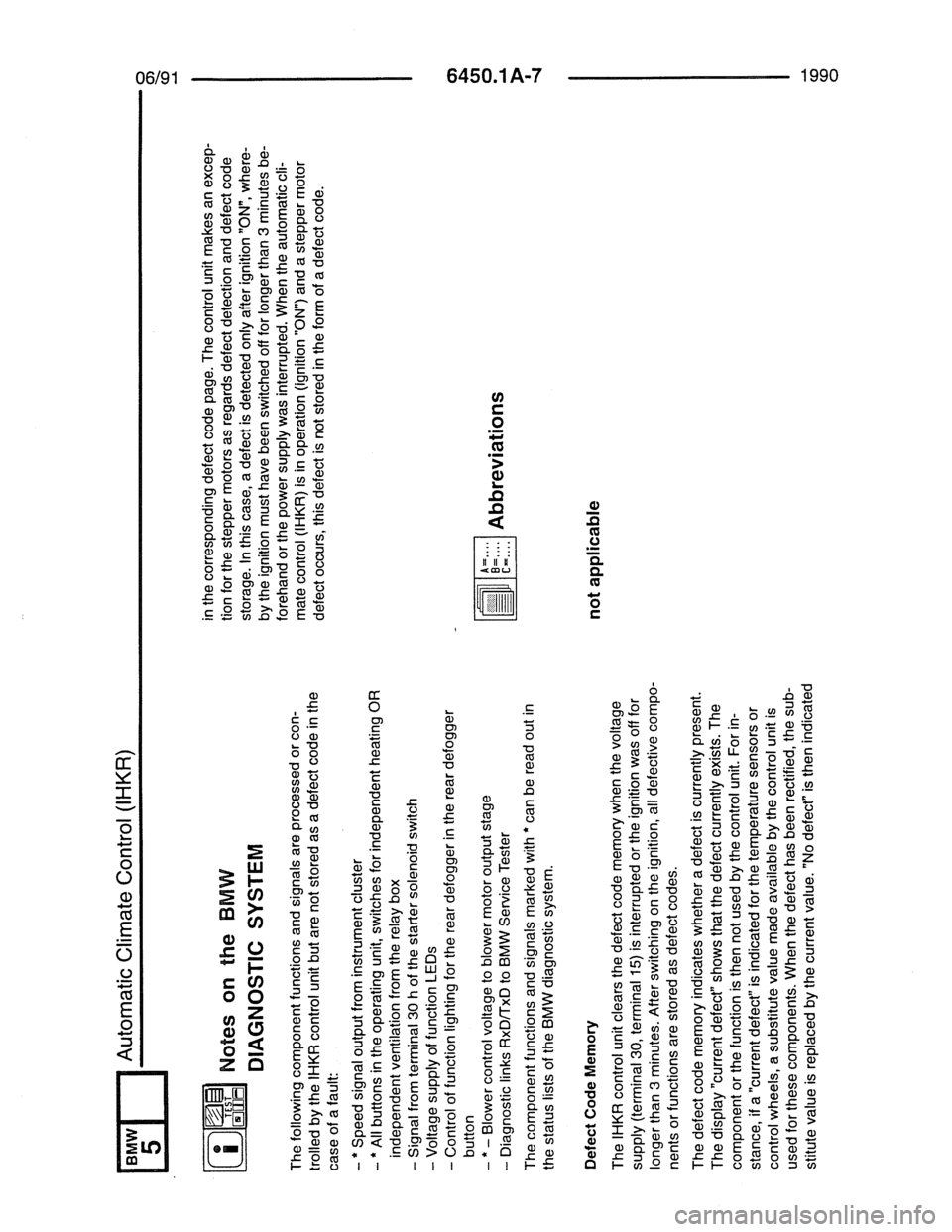 BMW 7 SERIES 1988 E32 Electrical Troubleshooting Manual 