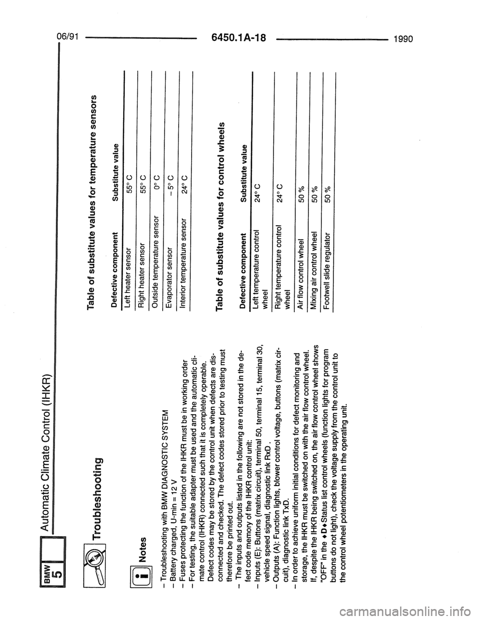 BMW 7 SERIES 1988 E32 Electrical Troubleshooting Manual 