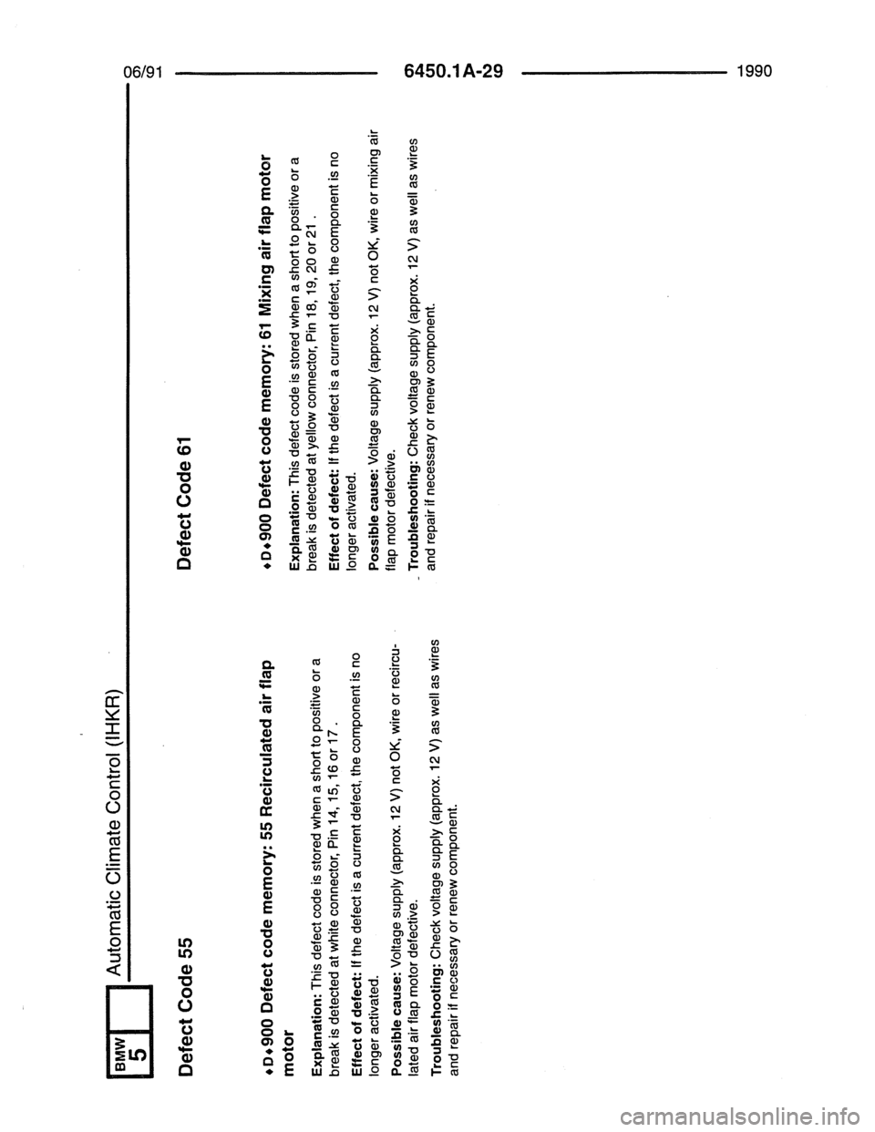 BMW 7 SERIES 1988 E32 Electrical Troubleshooting Manual 