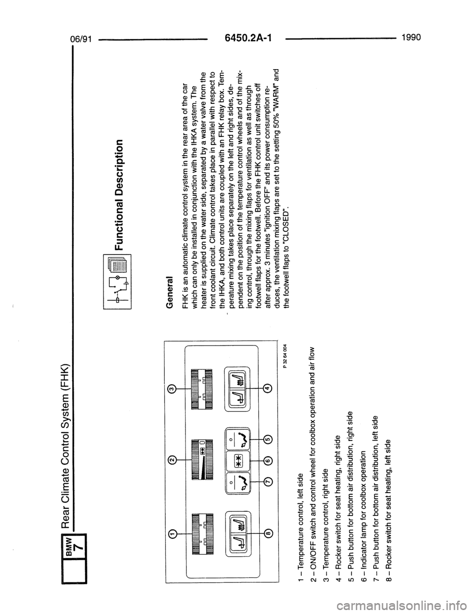 BMW 7 SERIES 1988 E32 Electrical Troubleshooting Manual 