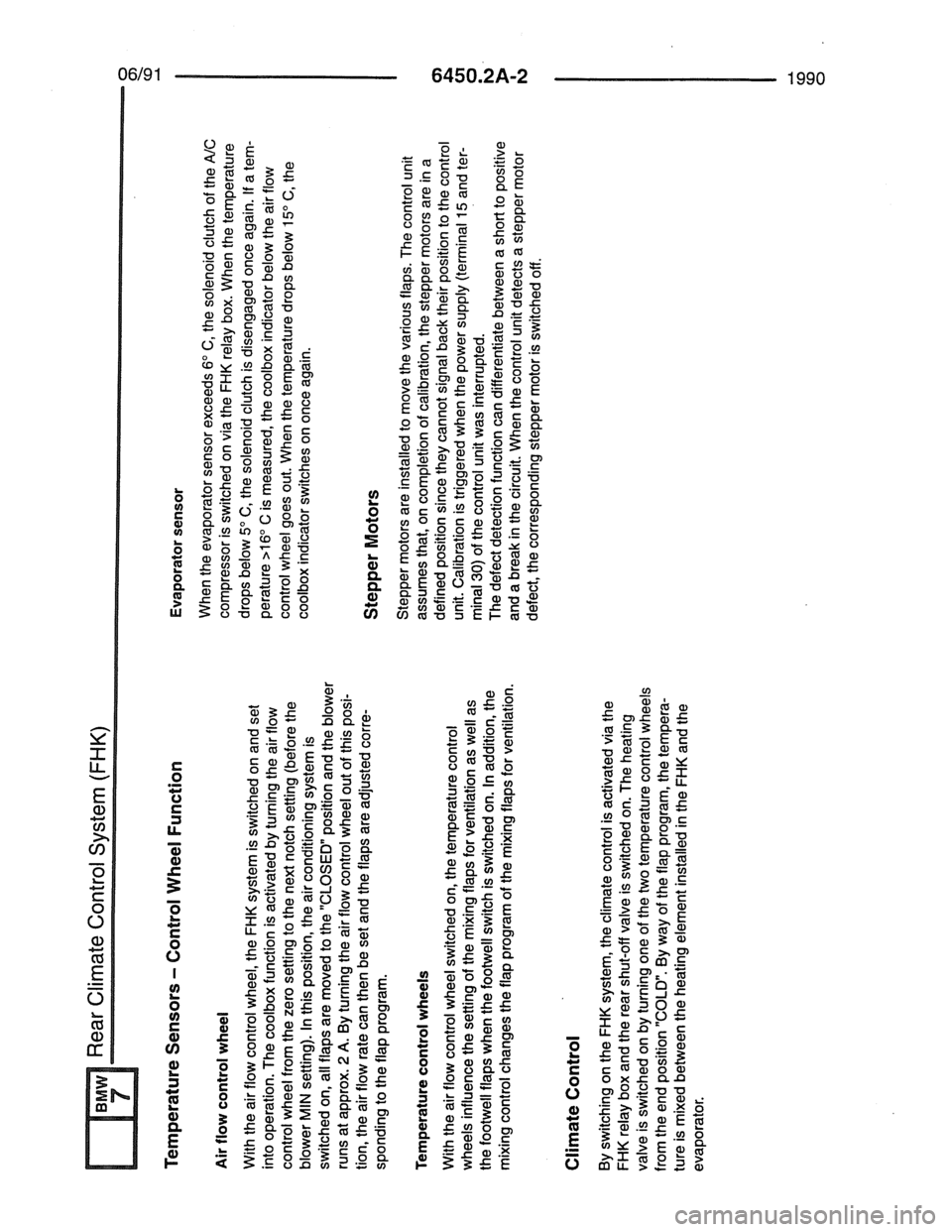 BMW 7 SERIES 1988 E32 Electrical Troubleshooting Manual 