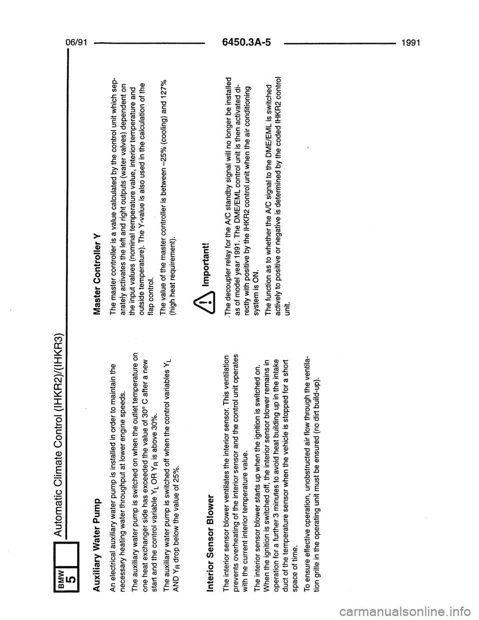BMW 7 SERIES 1988 E32 Electrical Troubleshooting Manual 