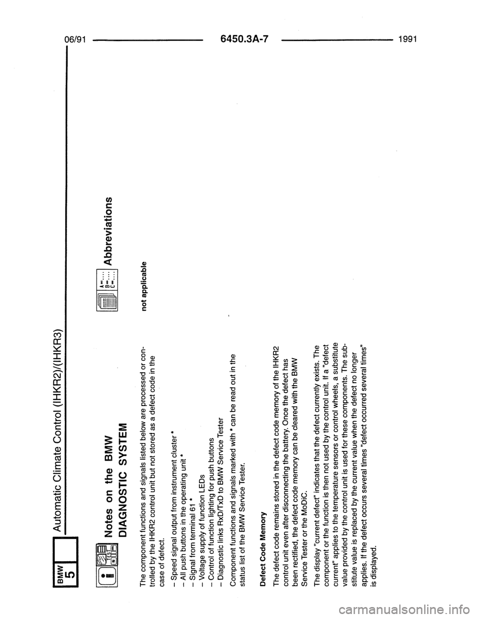 BMW 7 SERIES 1988 E32 Electrical Troubleshooting Manual 
