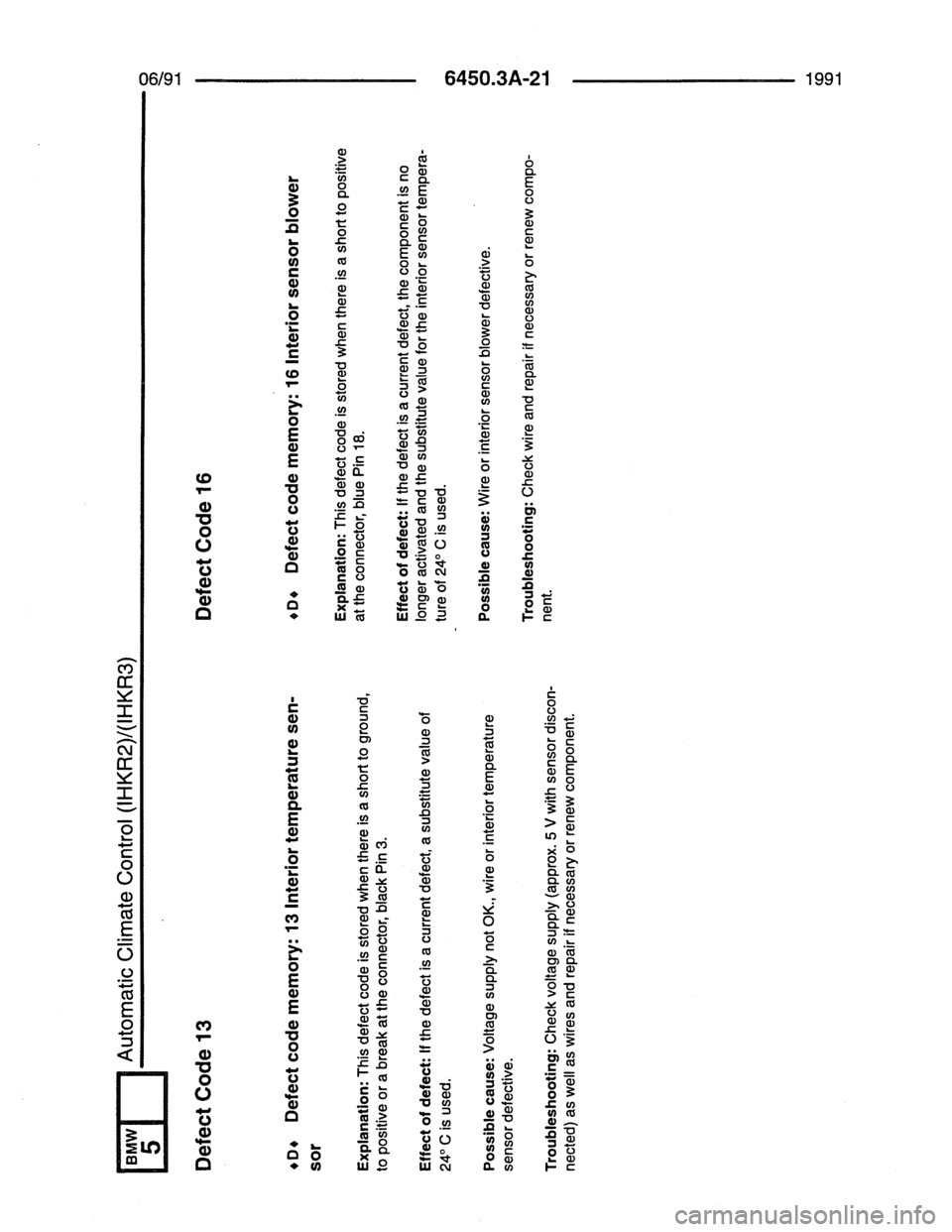 BMW 7 SERIES 1988 E32 Electrical Troubleshooting Manual 