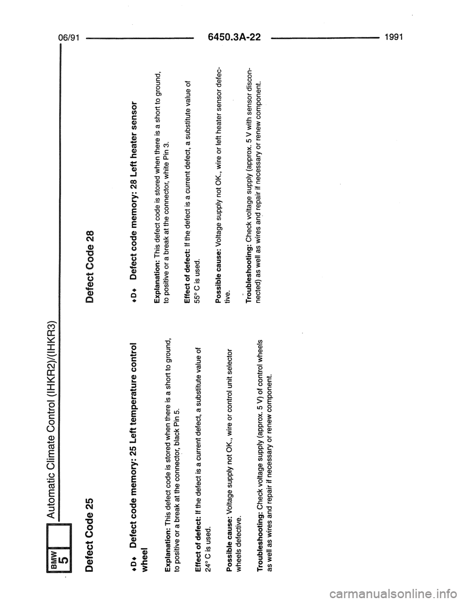 BMW 7 SERIES 1988 E32 Electrical Troubleshooting Manual 