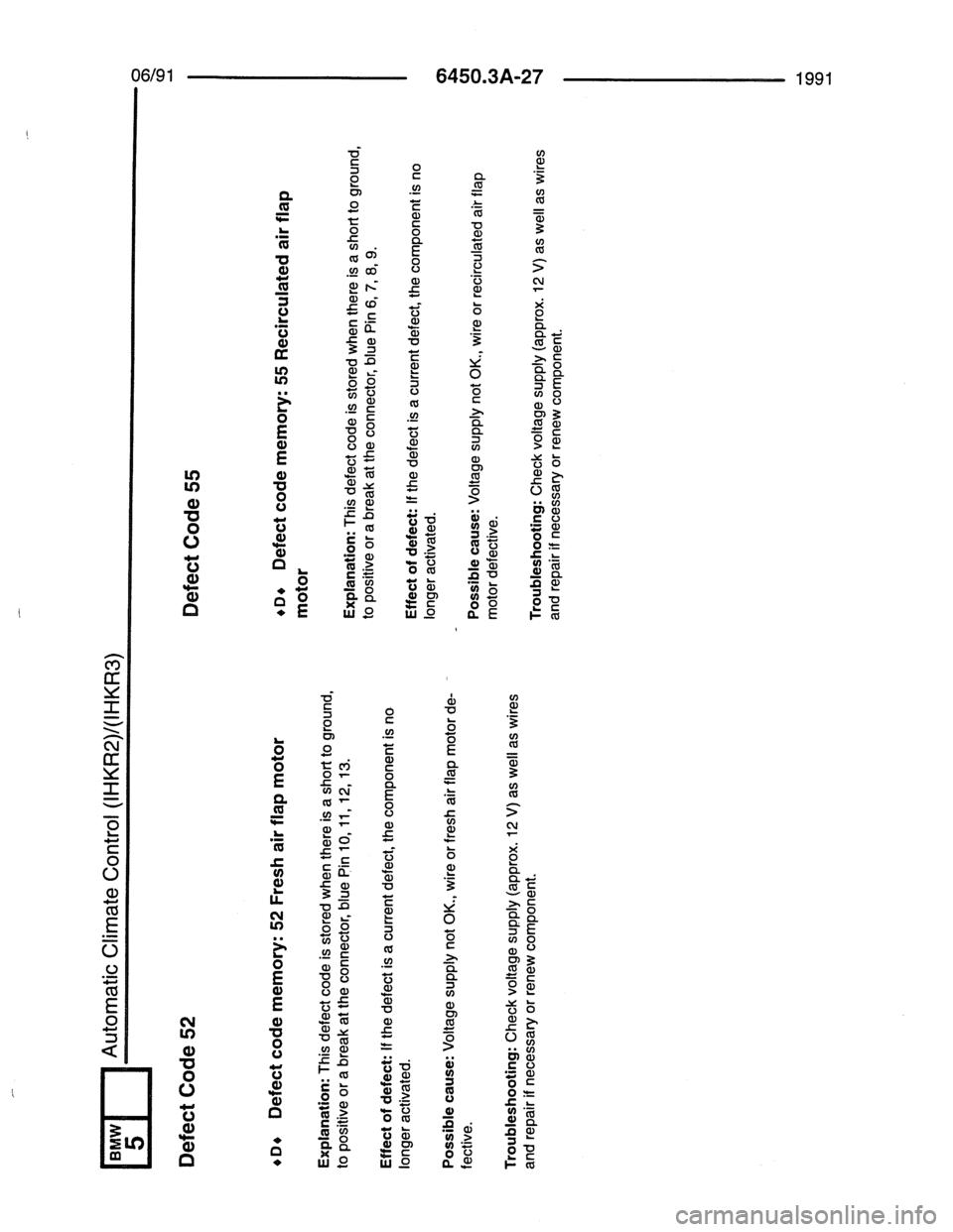 BMW 7 SERIES 1988 E32 Electrical Troubleshooting Manual 