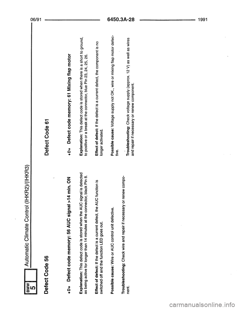 BMW 7 SERIES 1988 E32 Electrical Troubleshooting Manual 