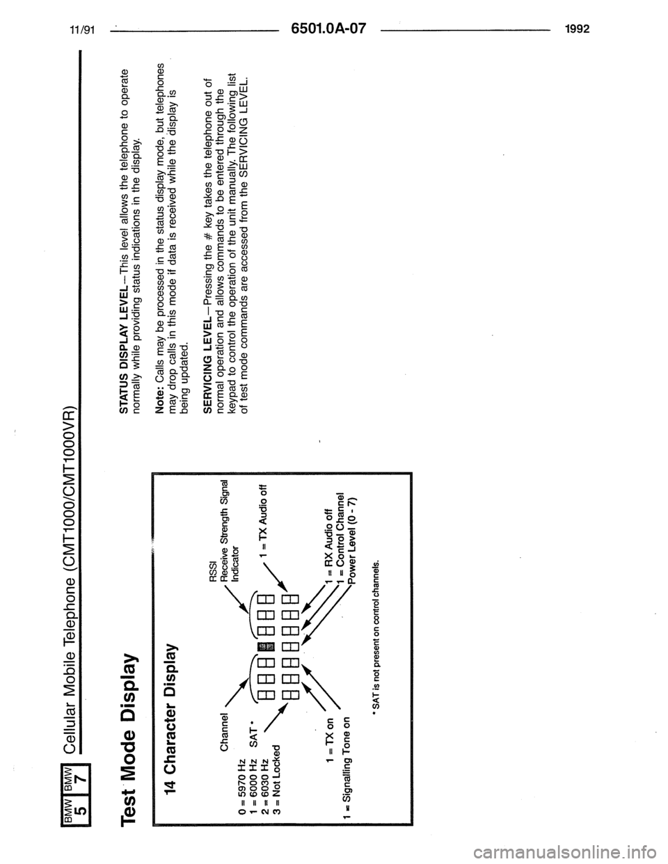BMW 7 SERIES 1988 E32 Electrical Troubleshooting Manual 