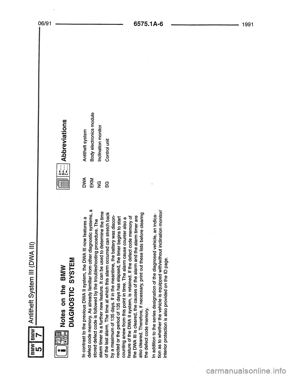 BMW 7 SERIES 1988 E32 Electrical Troubleshooting Manual 