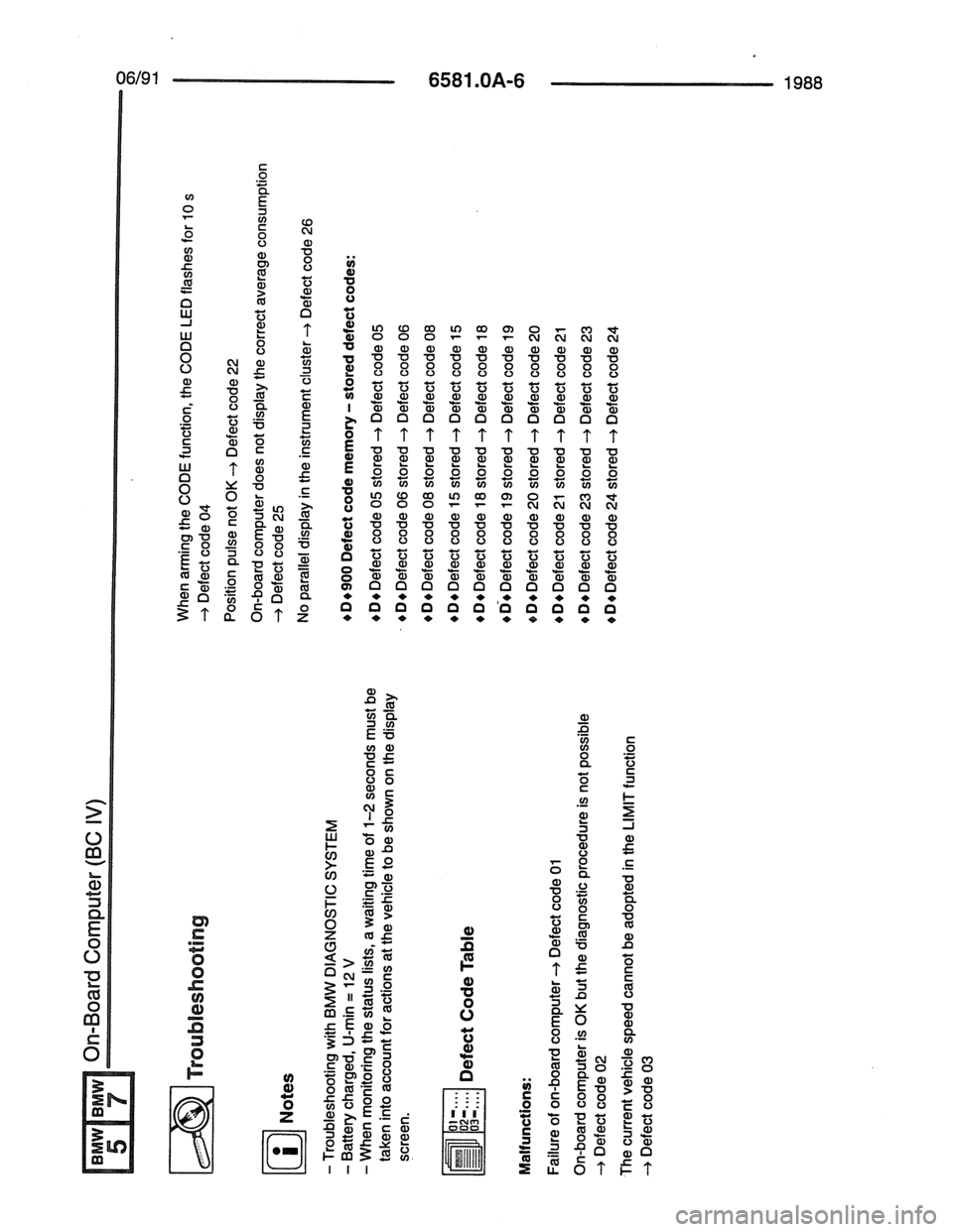 BMW 7 SERIES 1988 E32 Electrical Troubleshooting Manual 