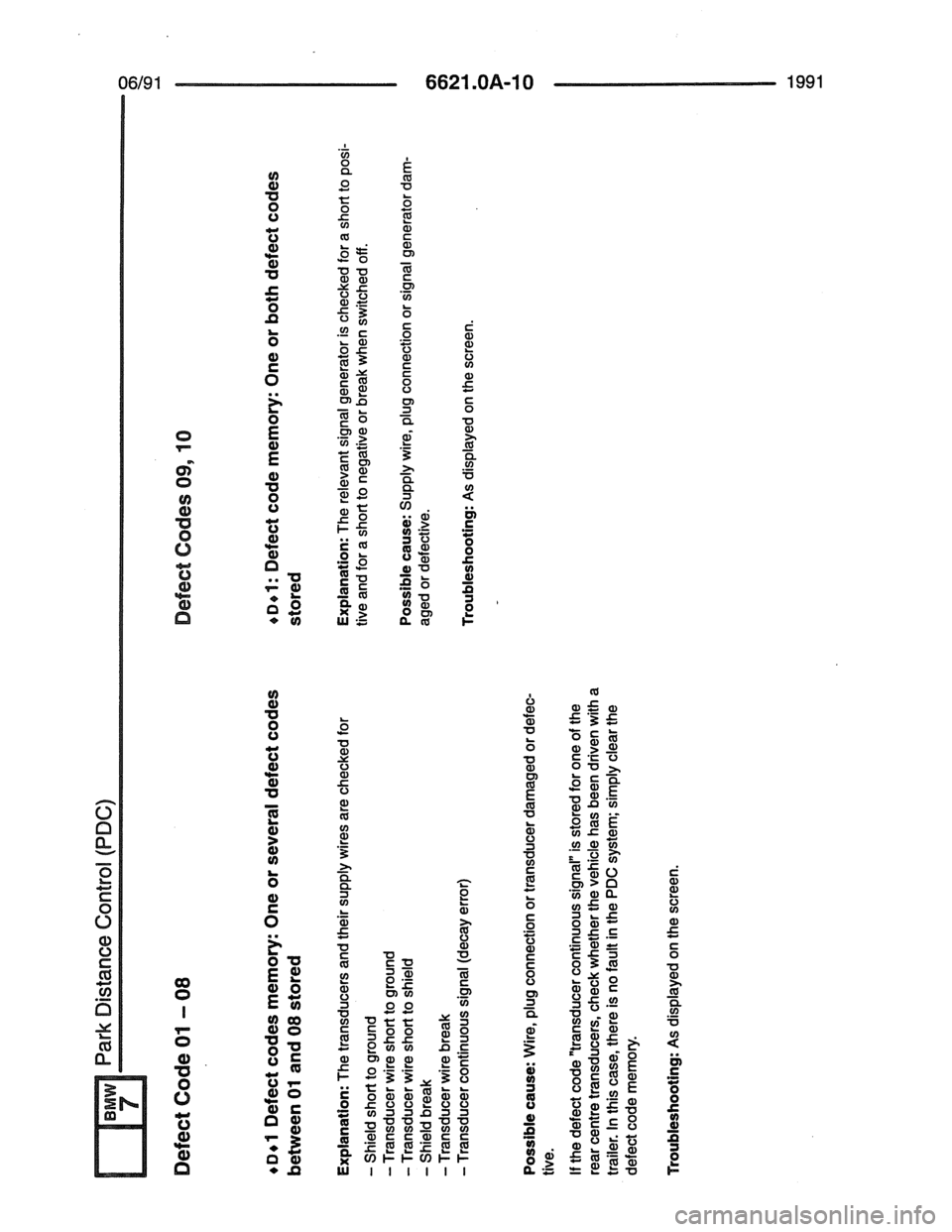 BMW 7 SERIES 1988 E32 Electrical Troubleshooting Manual 