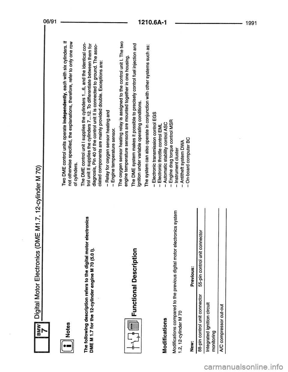 BMW 7 SERIES 1988 E32 Electrical Troubleshooting Manual 