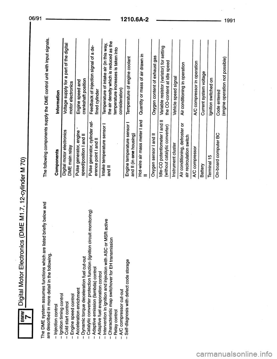 BMW 7 SERIES 1988 E32 Electrical Troubleshooting Manual 