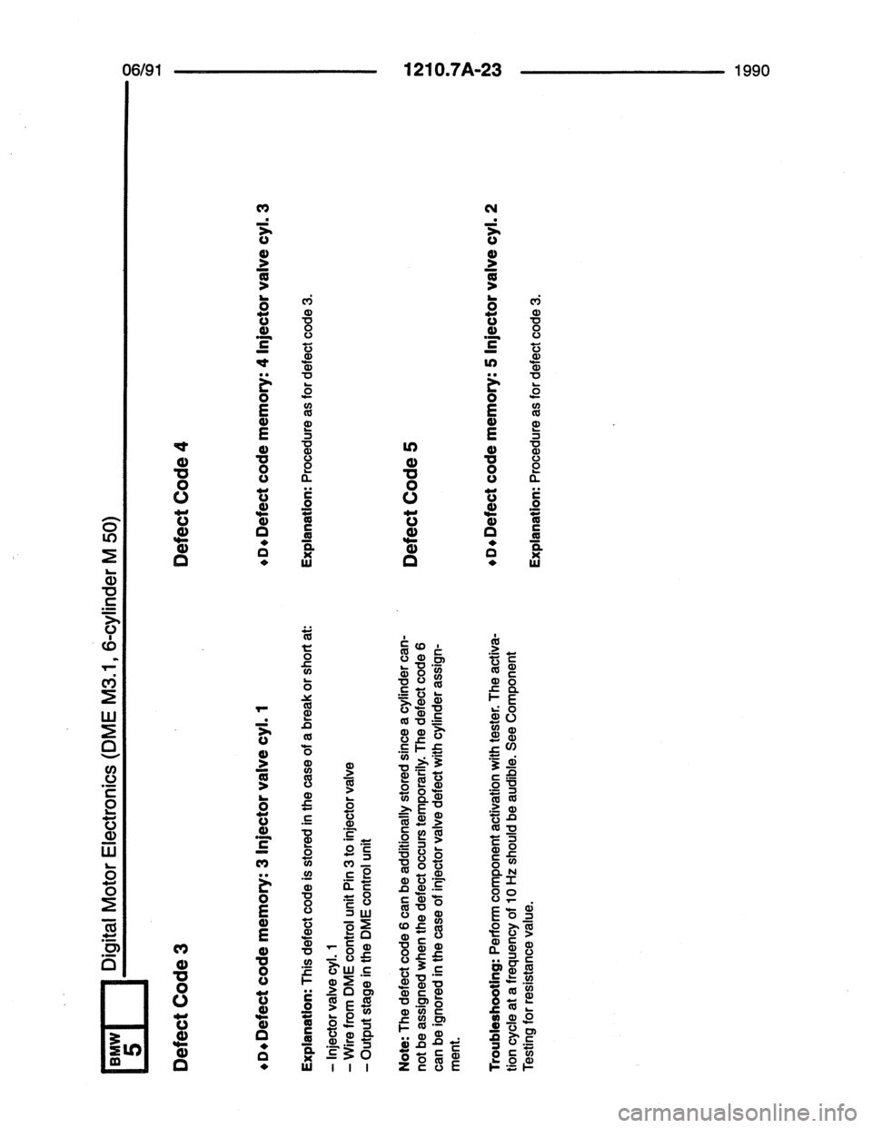 BMW 7 SERIES 1988 E32 Electrical Troubleshooting Manual 