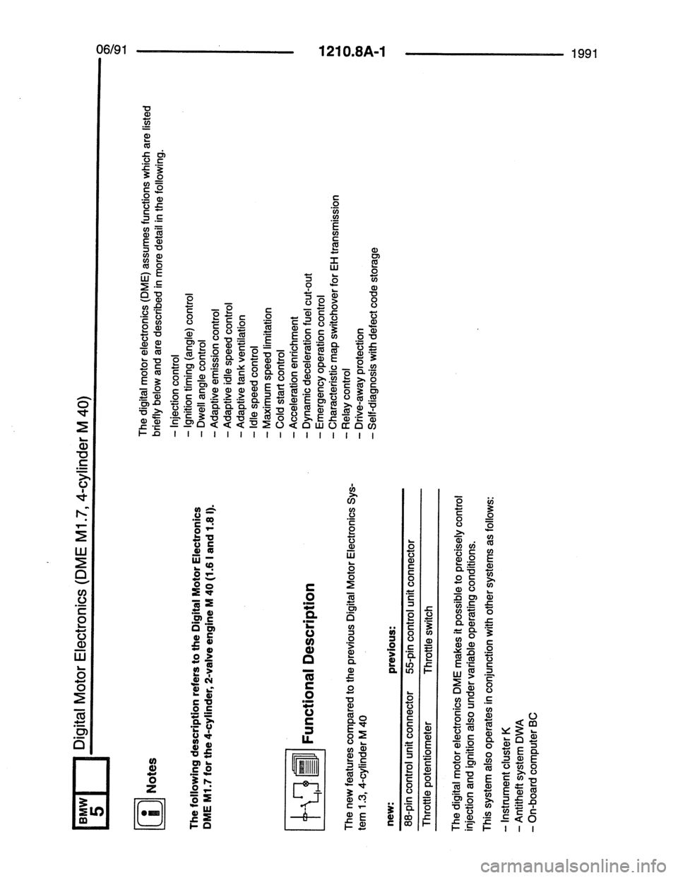 BMW 7 SERIES 1988 E32 Electrical Troubleshooting Manual 