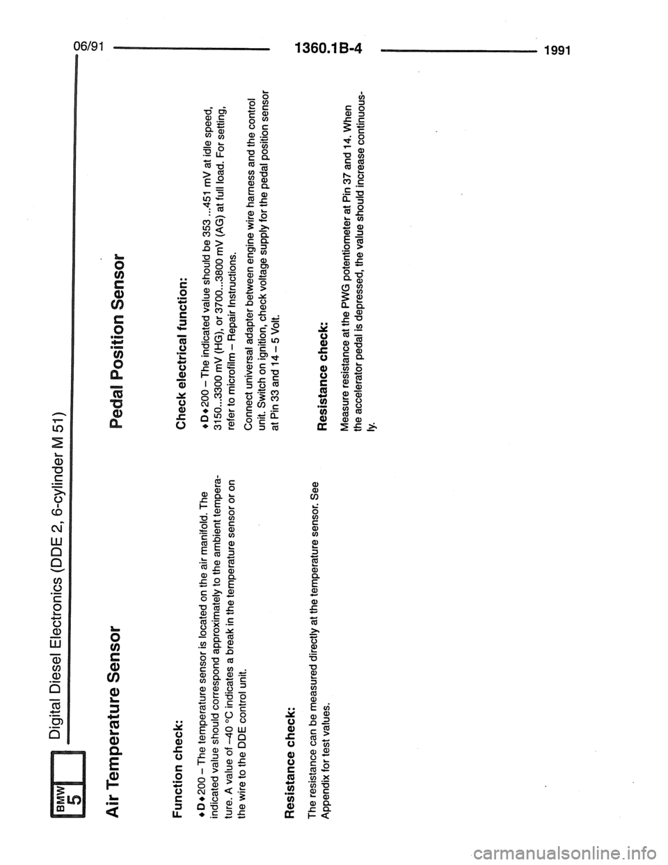 BMW 7 SERIES 1988 E32 Electrical Troubleshooting Manual 