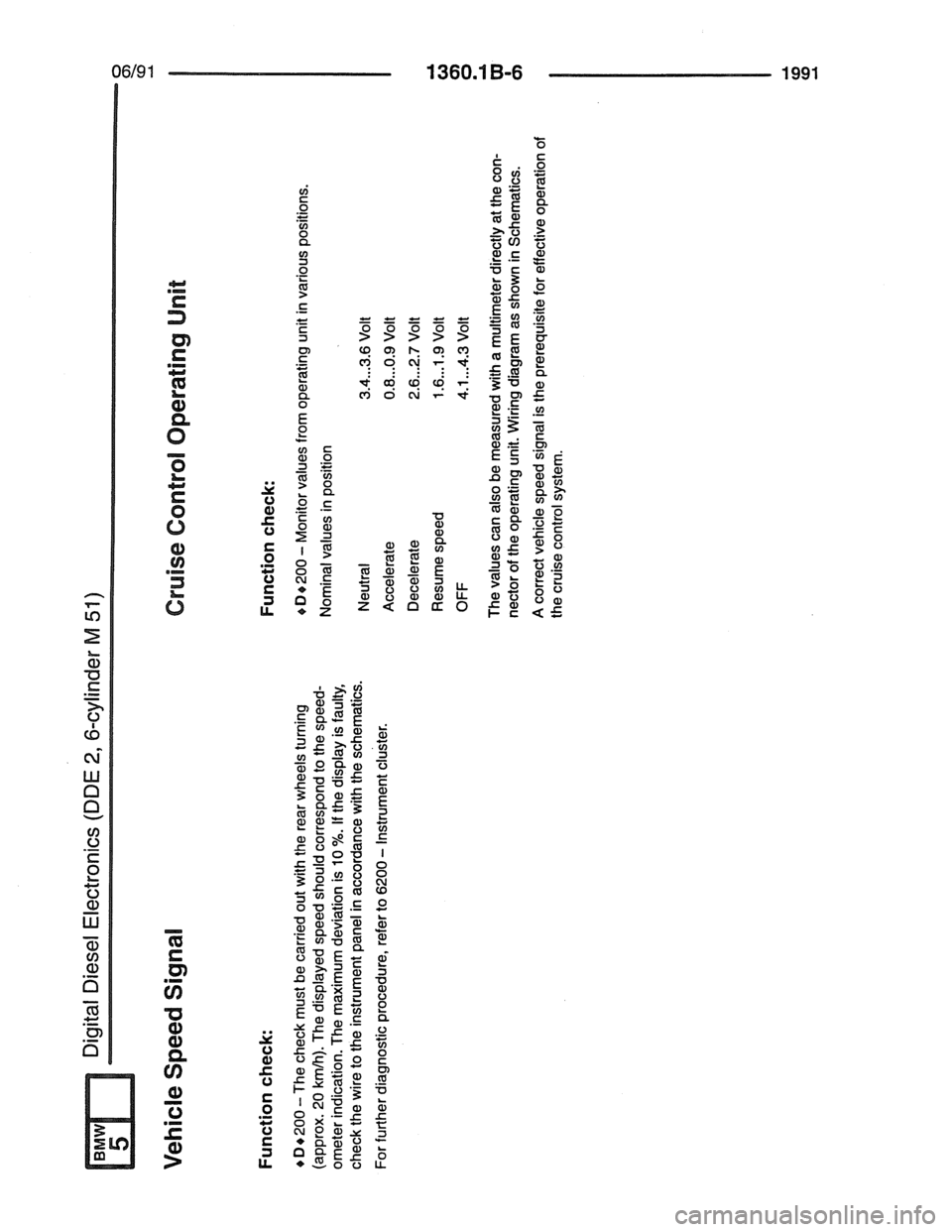 BMW 7 SERIES 1988 E32 Electrical Troubleshooting Manual 