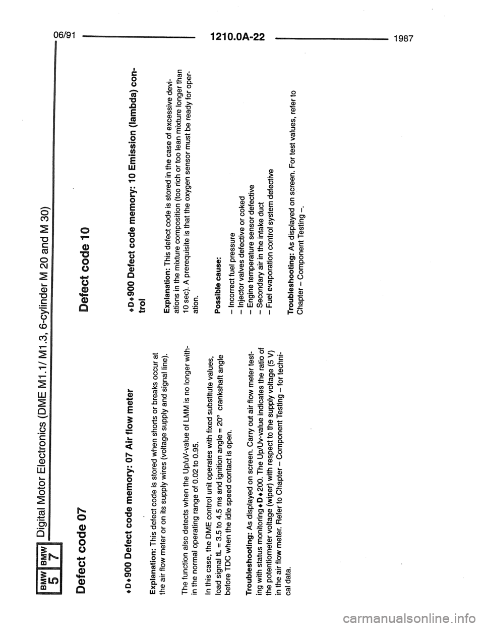 BMW 7 SERIES 1988 E32 Electrical Troubleshooting Manual 