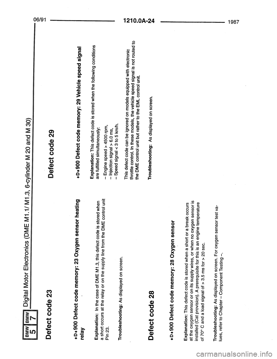 BMW 7 SERIES 1988 E32 Electrical Troubleshooting Manual 