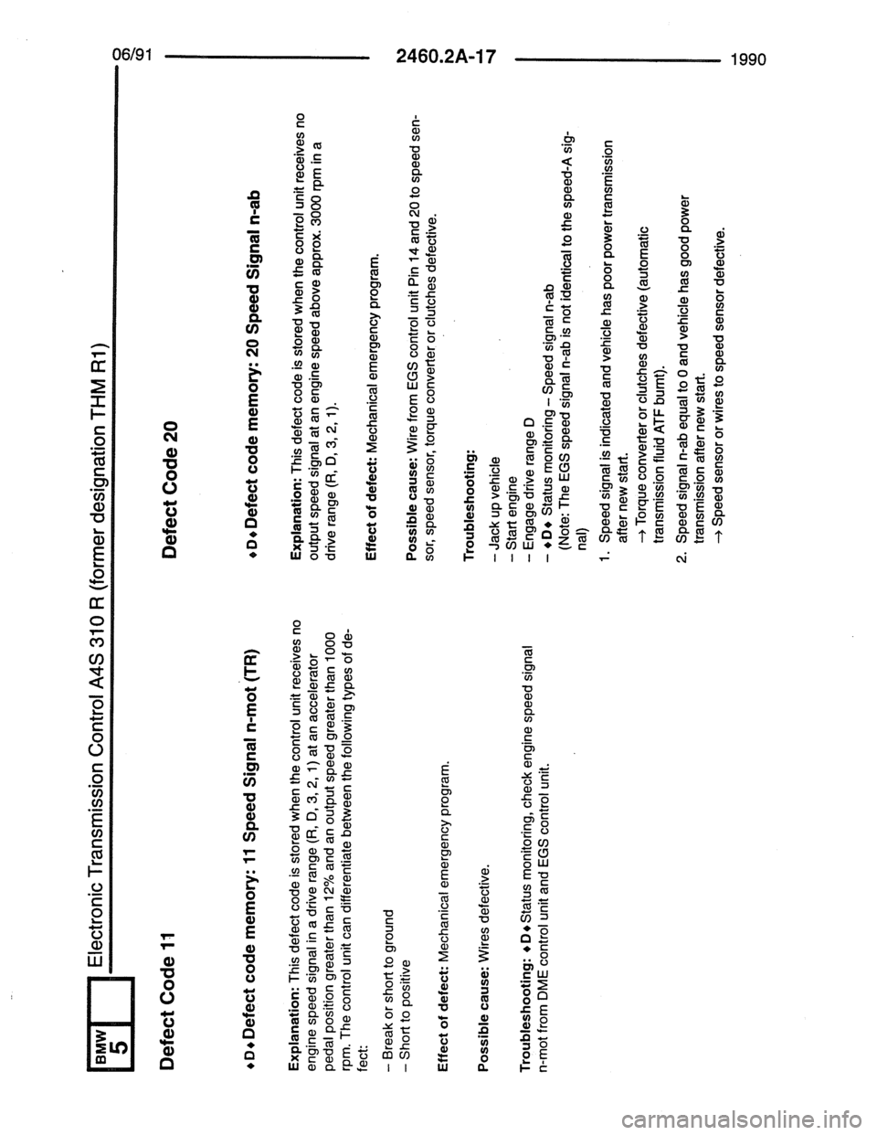 BMW 7 SERIES 1988 E32 Electrical Troubleshooting Manual 