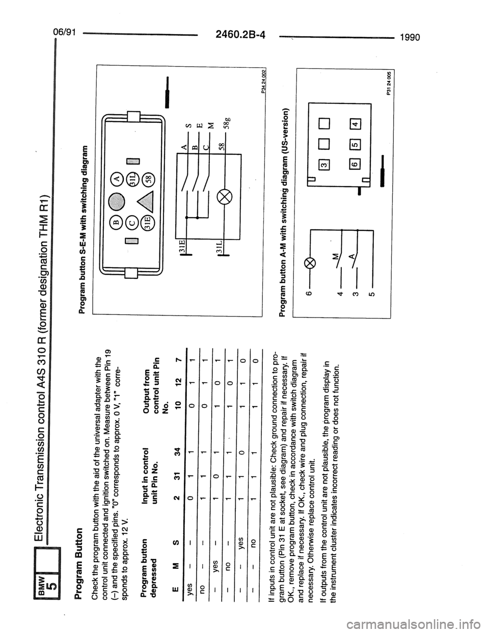 BMW 7 SERIES 1988 E32 Electrical Troubleshooting Manual 