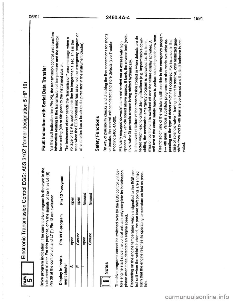 BMW 7 SERIES 1988 E32 Electrical Troubleshooting Manual 