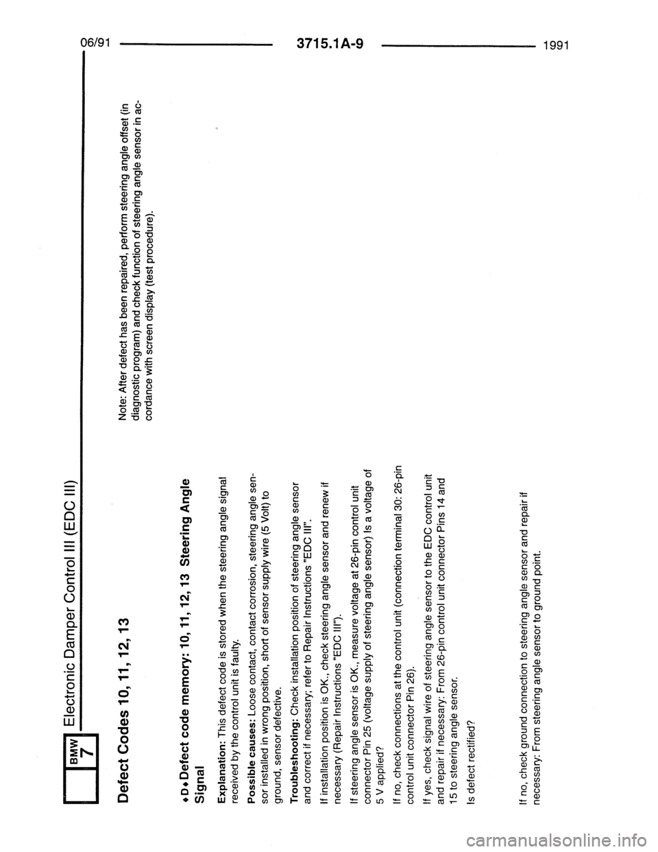 BMW 7 SERIES 1988 E32 Electrical Troubleshooting Manual 