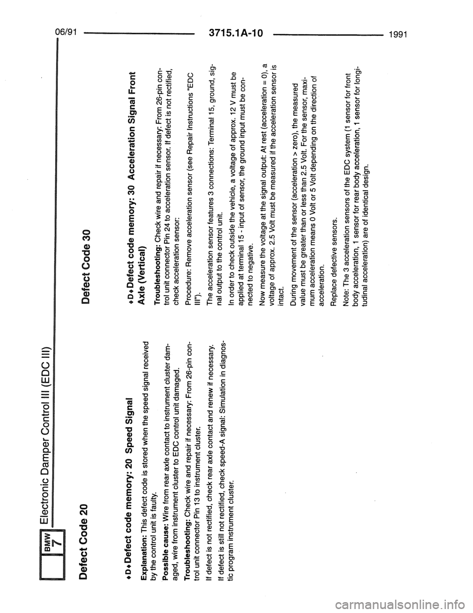 BMW 7 SERIES 1988 E32 Electrical Troubleshooting Manual 