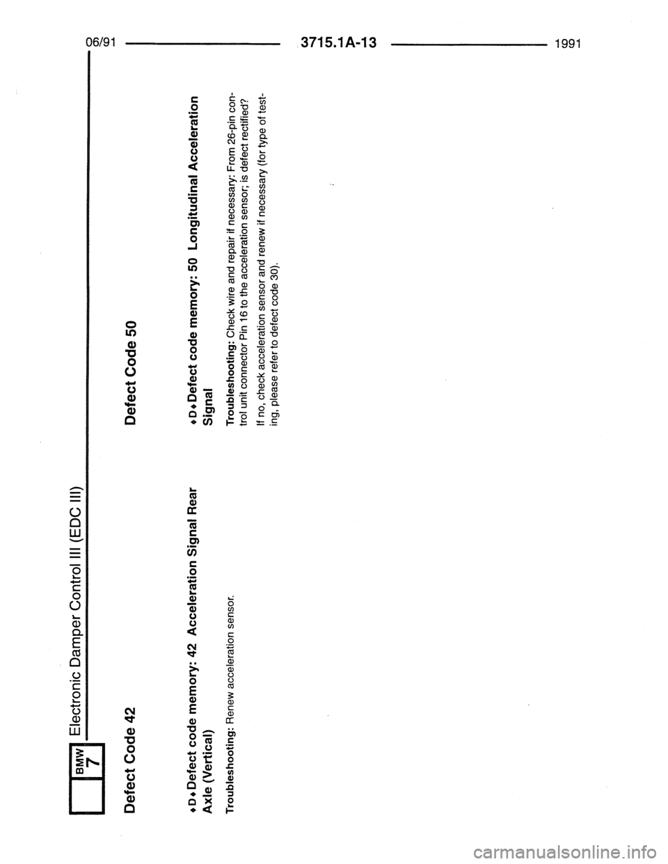 BMW 7 SERIES 1988 E32 Electrical Troubleshooting Manual 