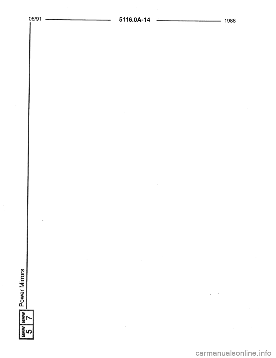 BMW 7 SERIES 1988 E32 Electrical Troubleshooting Manual 