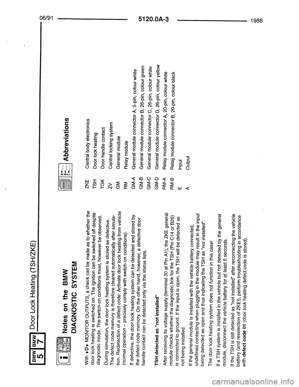 BMW 7 SERIES 1988 E32 Electrical Troubleshooting Manual 