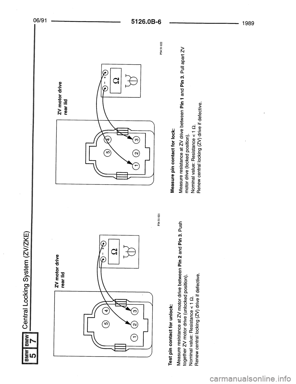 BMW 7 SERIES 1988 E32 Electrical Troubleshooting Manual 