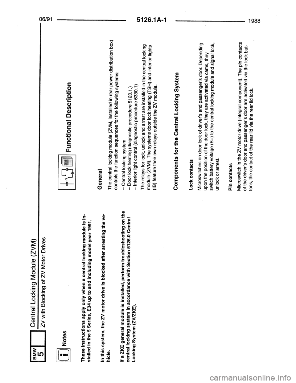BMW 7 SERIES 1988 E32 Electrical Troubleshooting Manual 