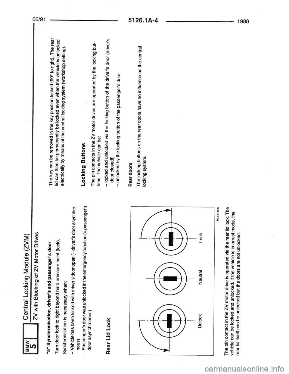 BMW 7 SERIES 1988 E32 Electrical Troubleshooting Manual 