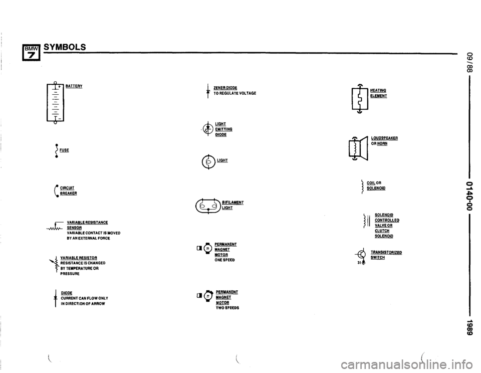BMW 735i 1989 E32 Electrical Troubleshooting Manual 