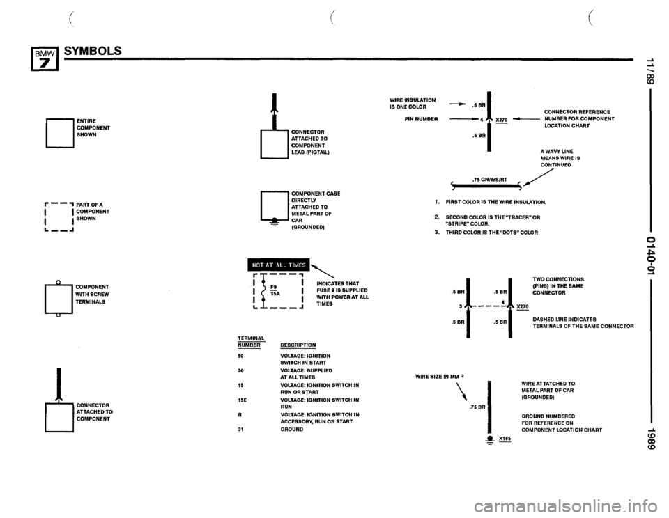 BMW 735i 1989 E32 Electrical Troubleshooting Manual 