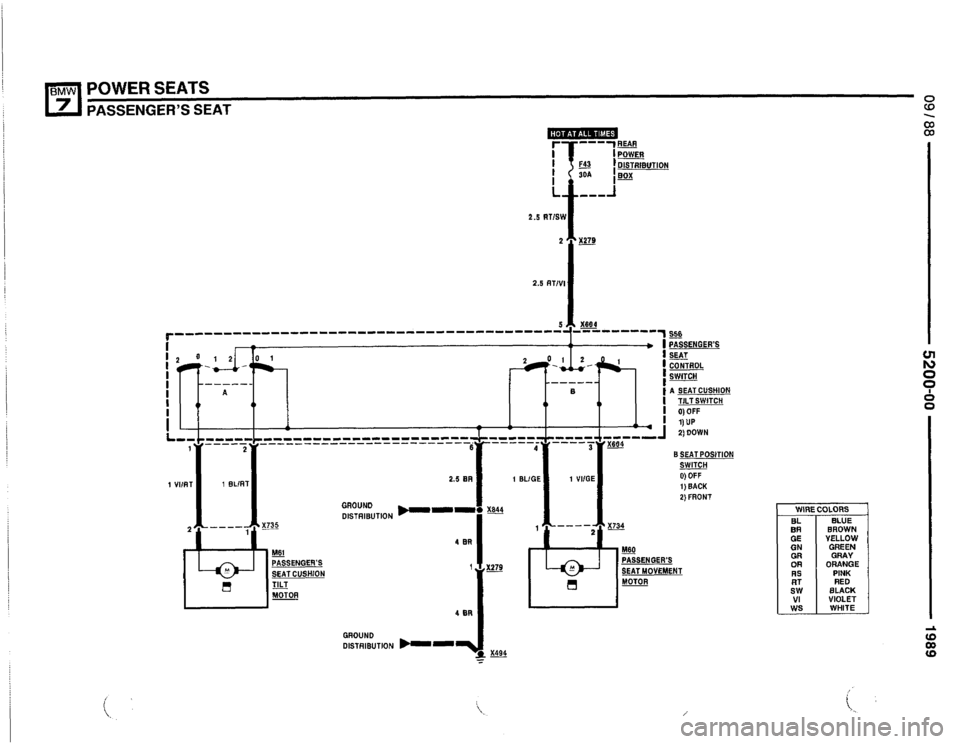 BMW 735i 1989 E32 Electrical Troubleshooting Manual 