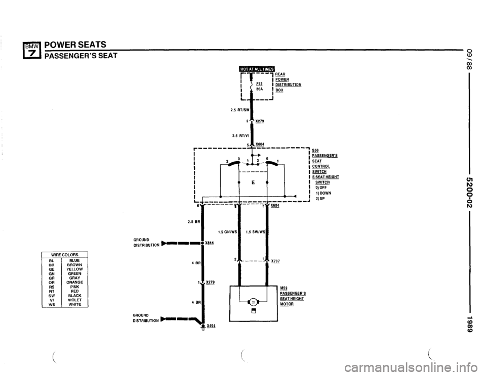 BMW 735i 1989 E32 Electrical Troubleshooting Manual 
