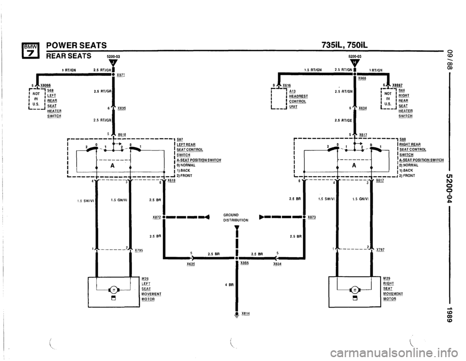 BMW 735i 1989 E32 Electrical Troubleshooting Manual 