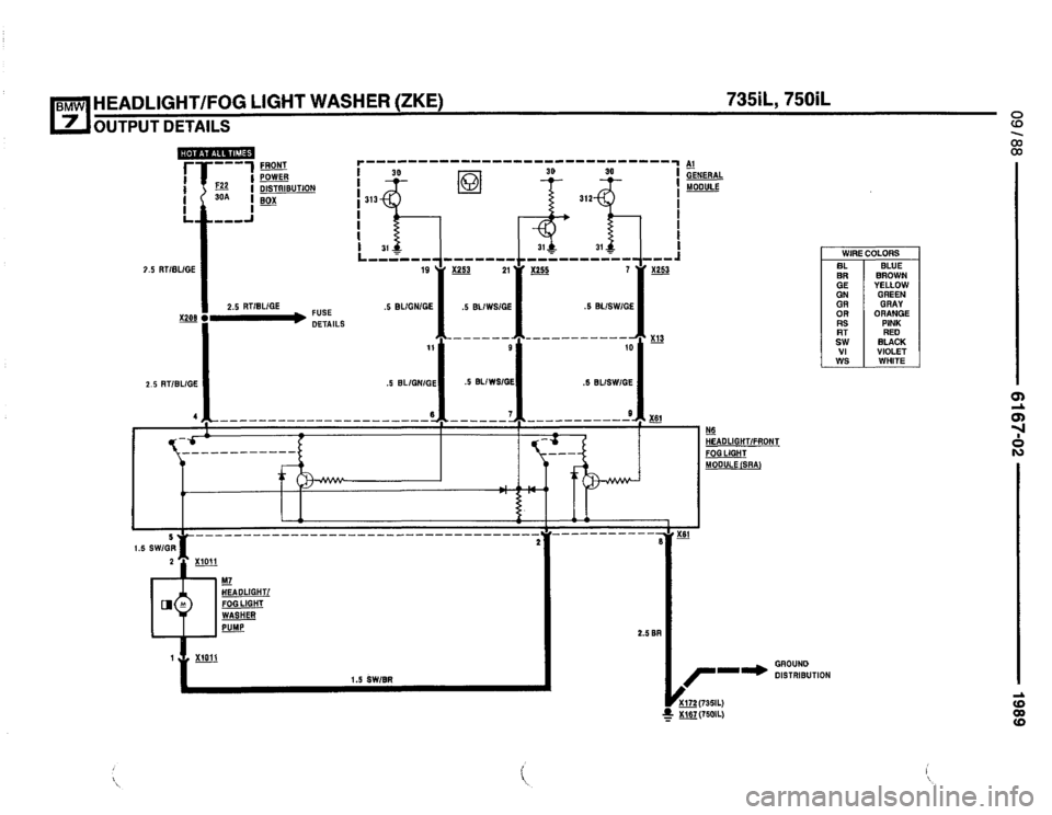 BMW 735i 1989 E32 Electrical Troubleshooting Manual 