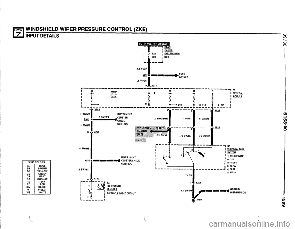 BMW 735i 1989 E32 Electrical Troubleshooting Manual 