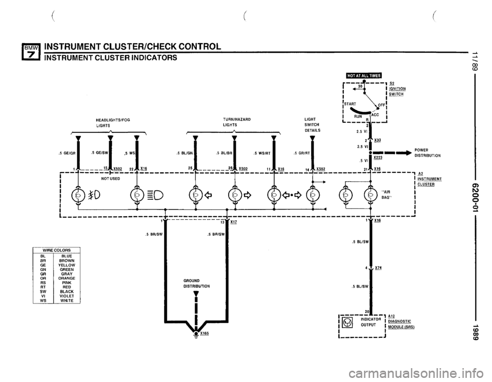 BMW 735i 1989 E32 Electrical Troubleshooting Manual 