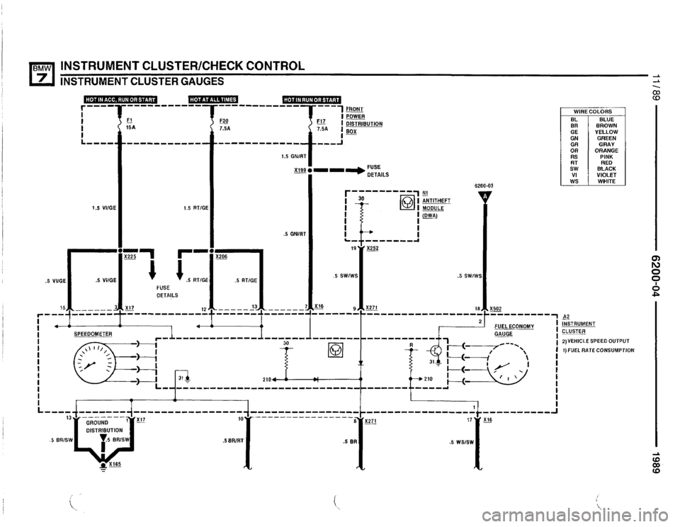 BMW 735i 1989 E32 Electrical Troubleshooting Manual 