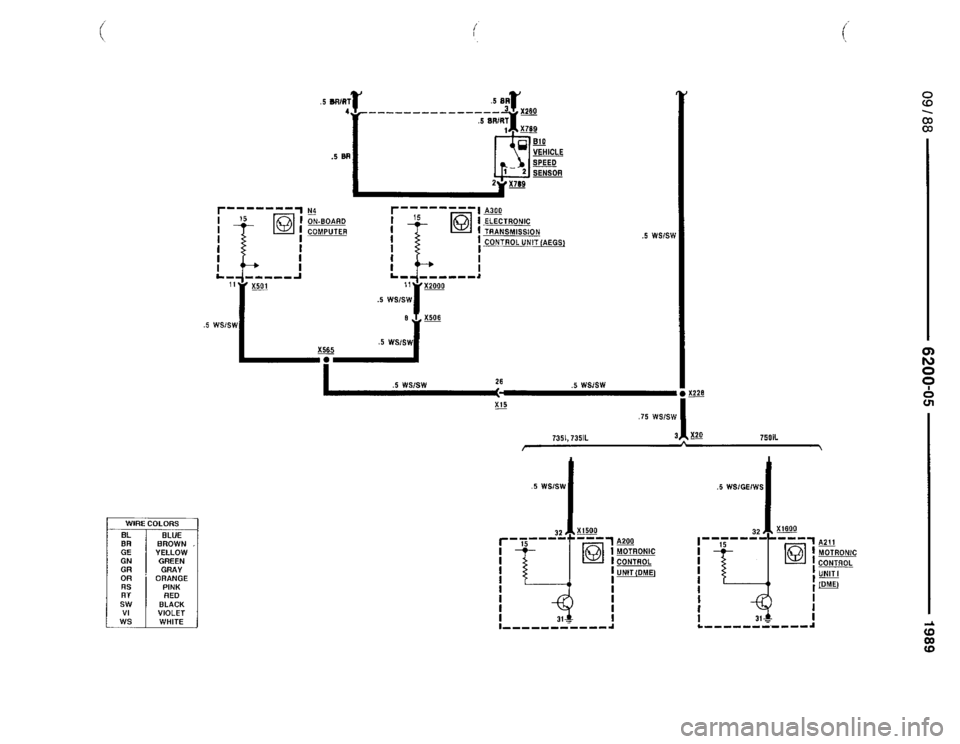BMW 735i 1989 E32 Electrical Troubleshooting Manual 