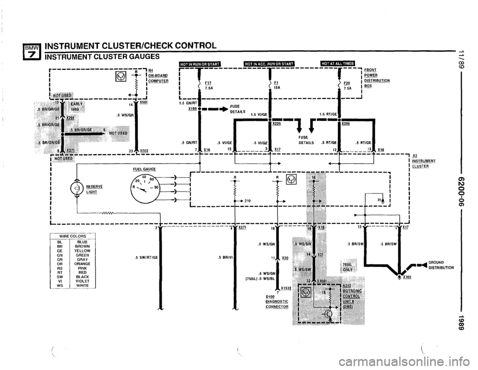 BMW 735i 1989 E32 Electrical Troubleshooting Manual 